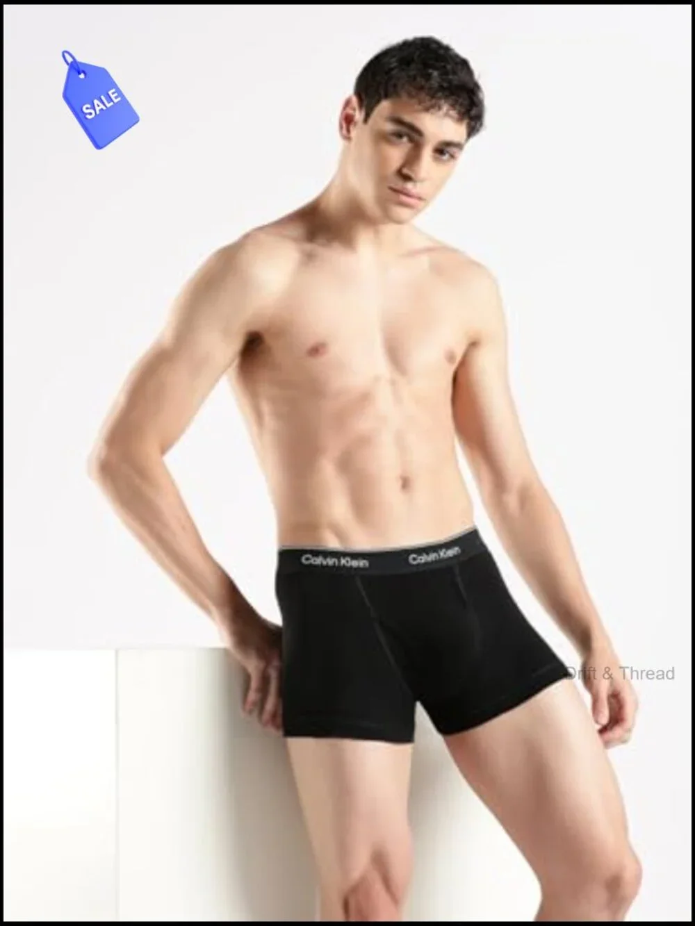 Men's Cotton Trunks Underwear 3-Pack Mid Rise Supportive Fly